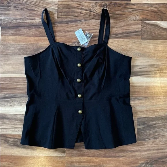 NWT Torrid sleeveless peplum bustier top size 2 2x 18 20 - Picture 2 of 8